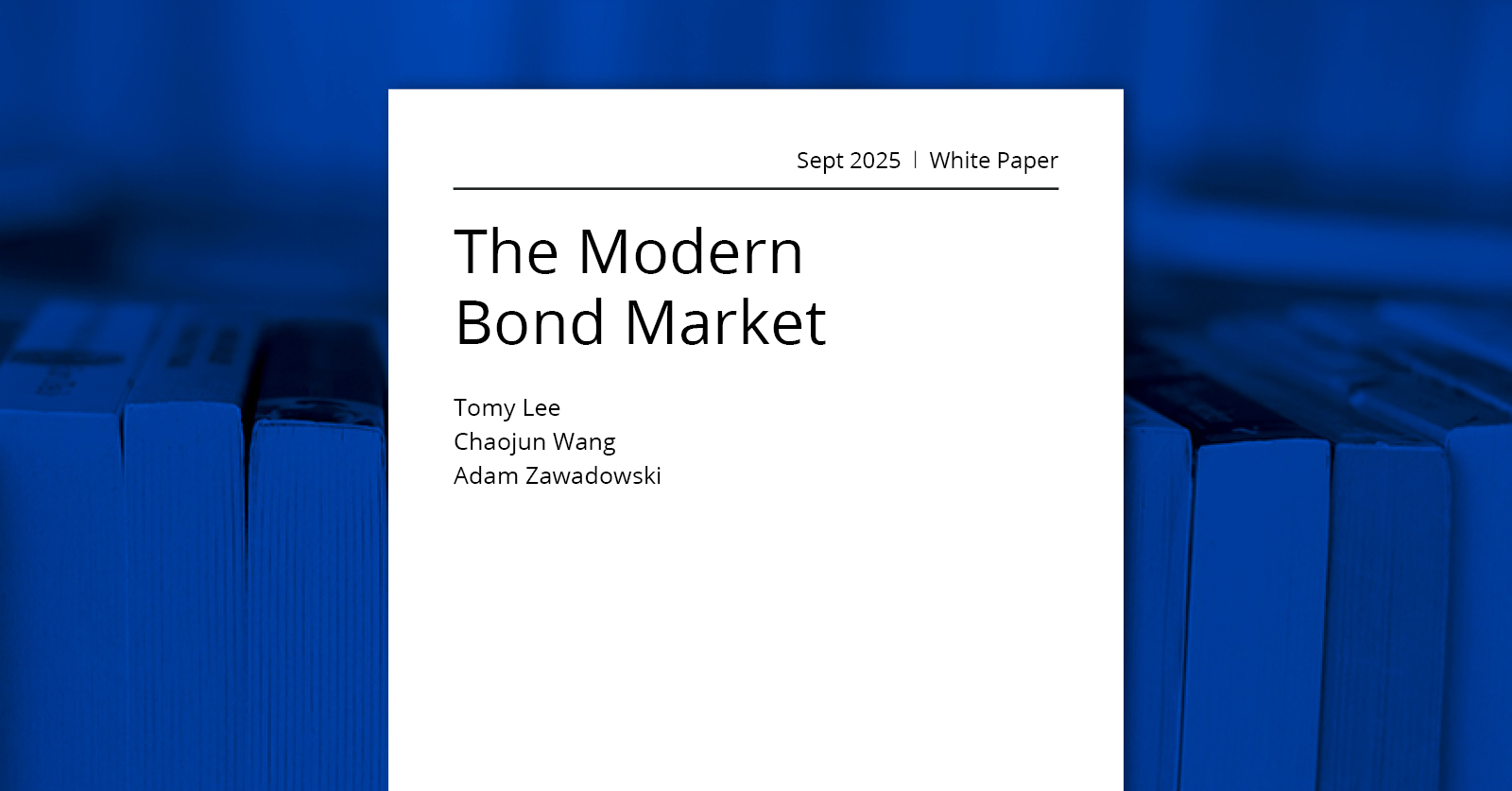 Academic Partnerships cover   Modern Bond